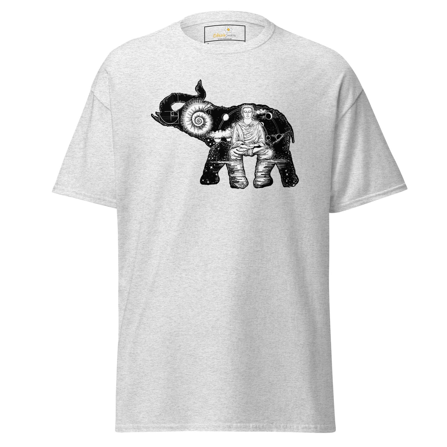 Unisex classic t-shirt - MYSTIC ELEPHANT MEDITATION - REGULAR - Ash / S