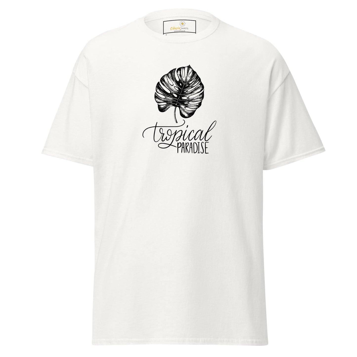 Unisex classic t-shirt - NATURE TROPICAL PARADISE - REGULAR - White / S