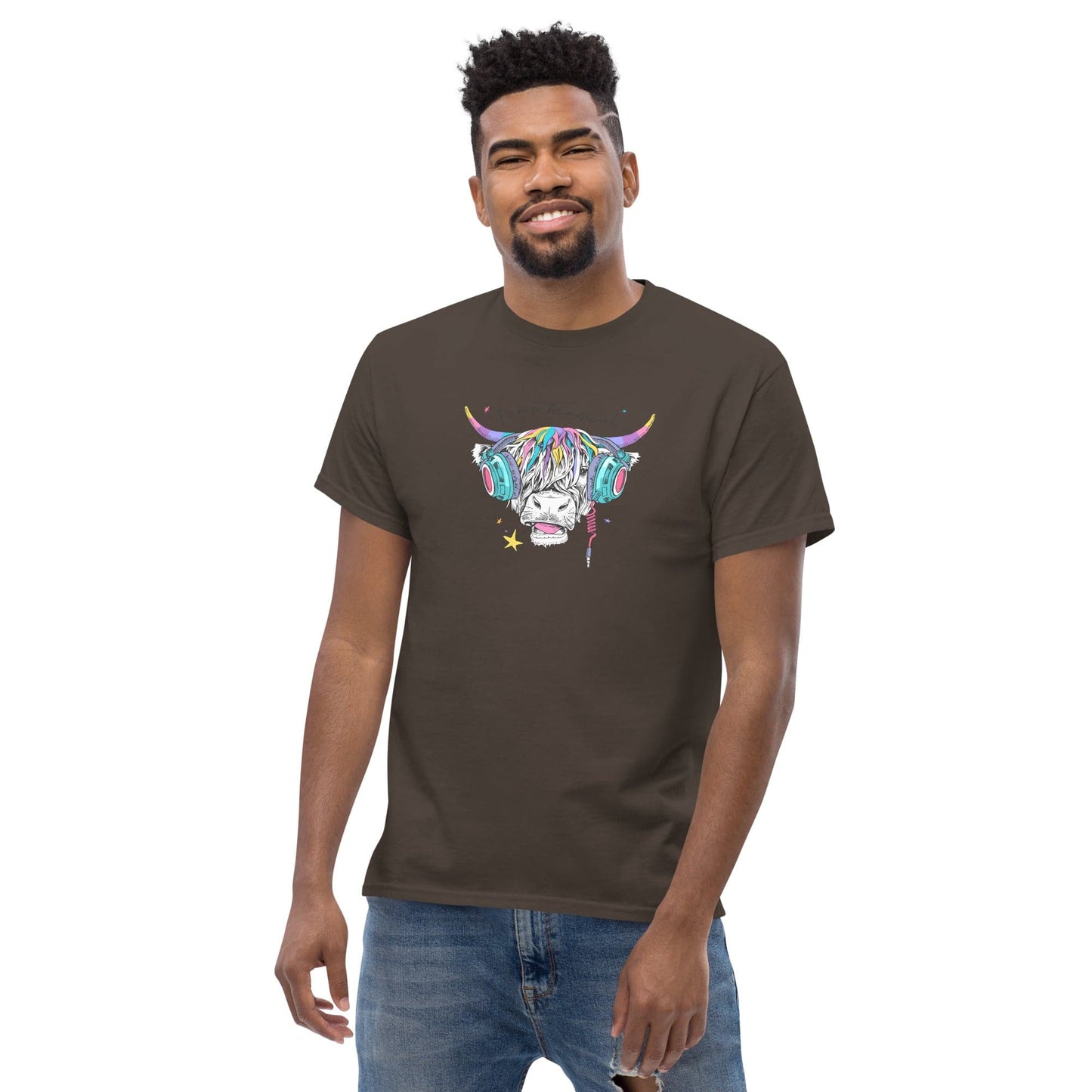 Art T-shirt Design Tee • Man / Woman • [s-xl] - Dark Chocolate / s