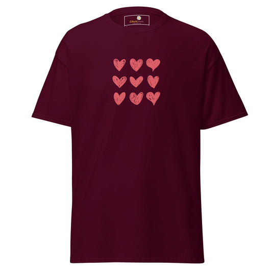 Art T-shirt Design Tee • Man / Woman • [s-xl] - Maroon / s