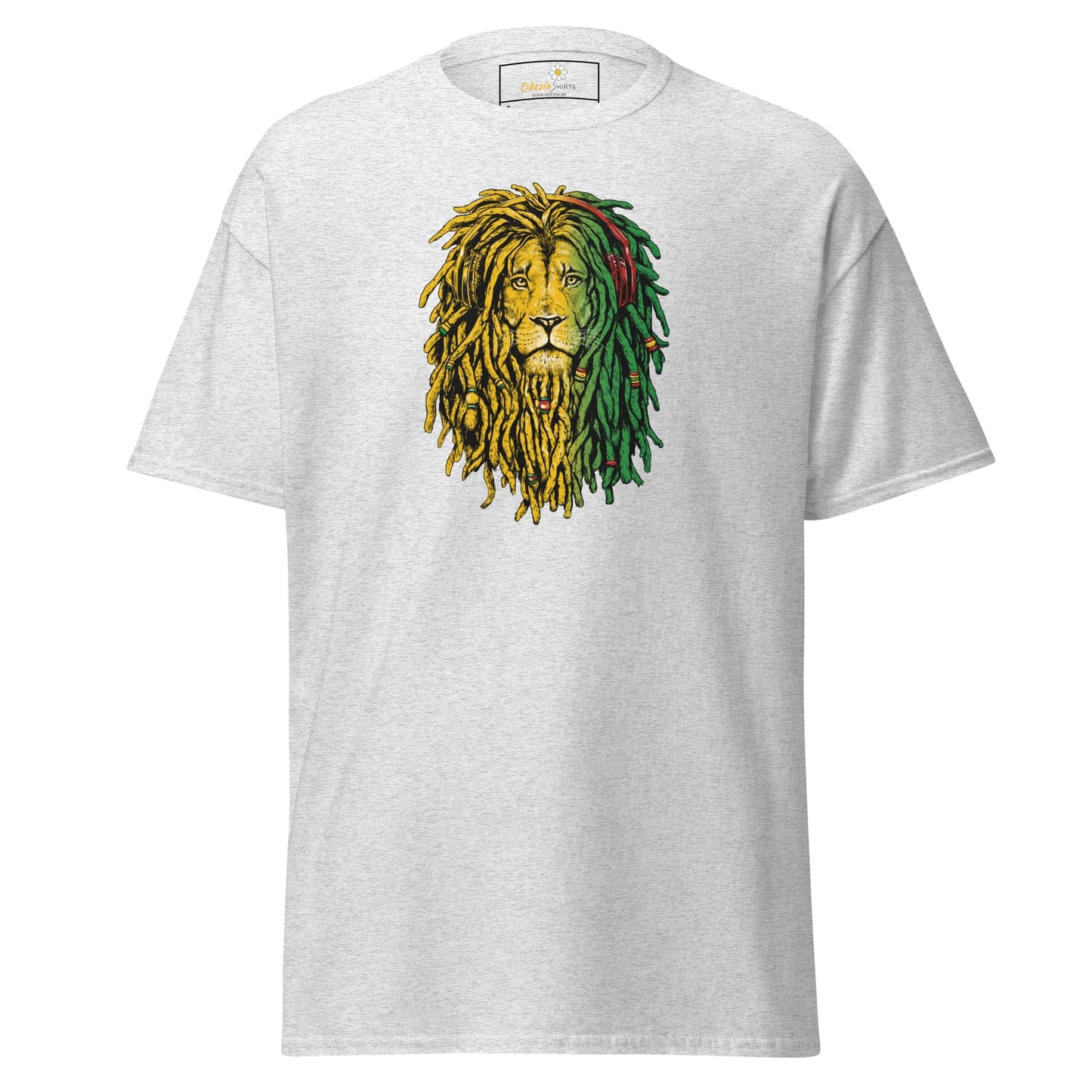 Unisex classic t-shirt - WILD LIFE REGGAE LION - REGULAR - Ash / S