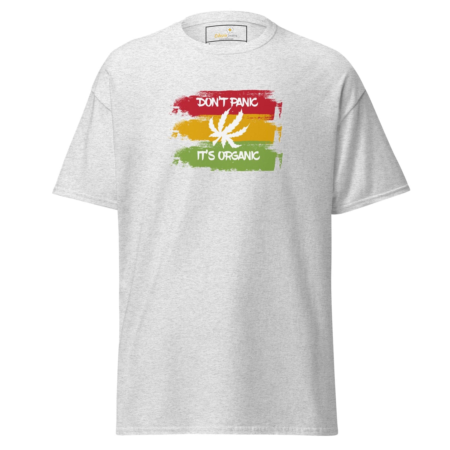 Unisex classic t-shirt - MYSTIC DON’T PANIC ORGANIC - REGULAR - Ash / S