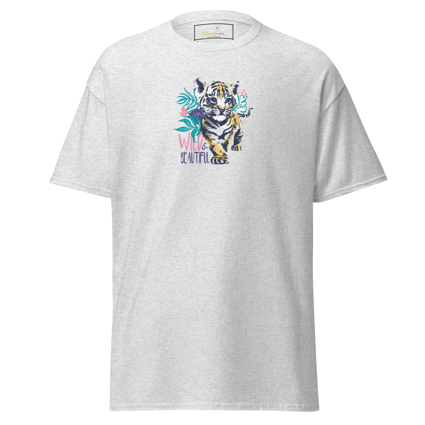 Unisex classic tee - WILD LIFE AND BEAUTIFUL - REGULAR - Ash / S