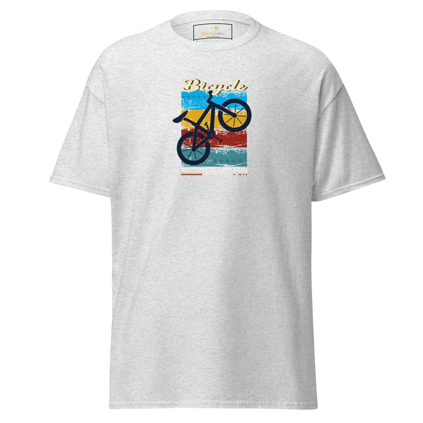 Unisex classic tee - SPORT BICYCLE FUN - REGULAR - Ash / S