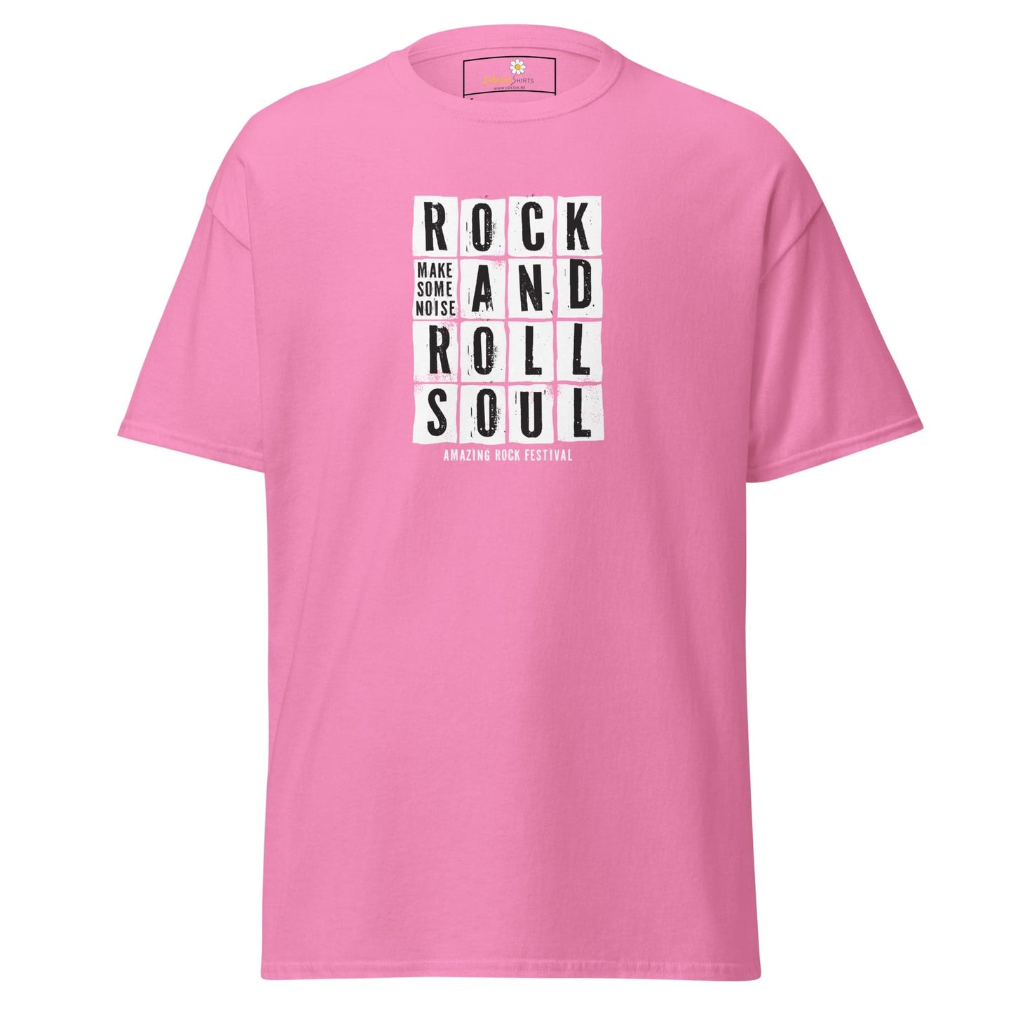 Unisex classic t-shirt - MUSIC ROCK AND ROLL SOUL - REGULAR - Azalea / S