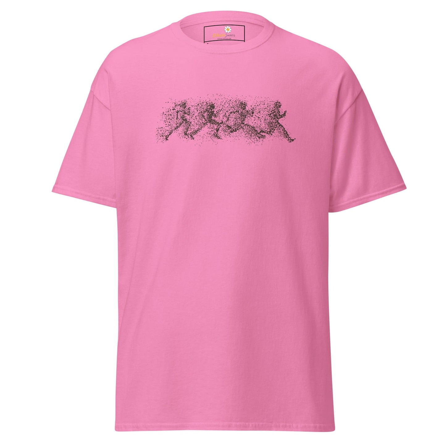 Unisex classic t-shirt - FANTASY DOTS MEN RUNNING - REGULAR - Azalea / S