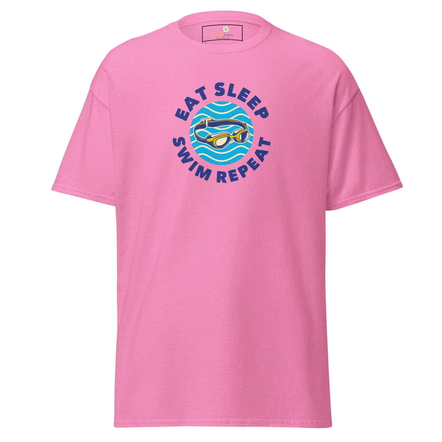 Unisex classic t-shirt - SPORT EAT SWIM SLEEP - REGULAR - Azalea / S