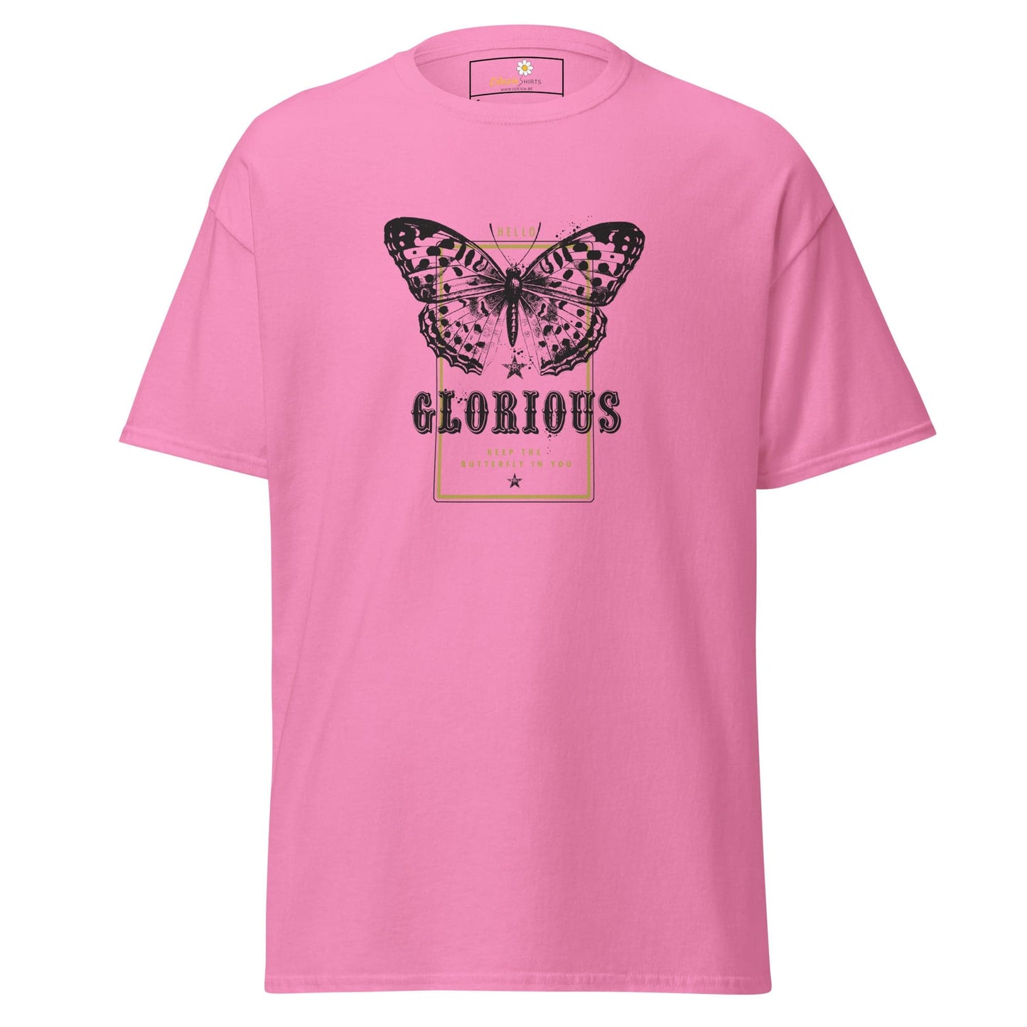 Unisex classic tee - ANIMALS GLORIOUS BUTTERFLY - REGULAR - Azalea / S