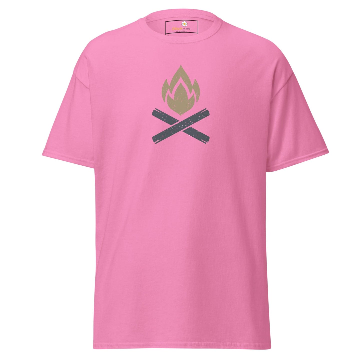 Unisex classic tee - ADVENTURE CAMP FIRE - REGULAR - Azalea / S