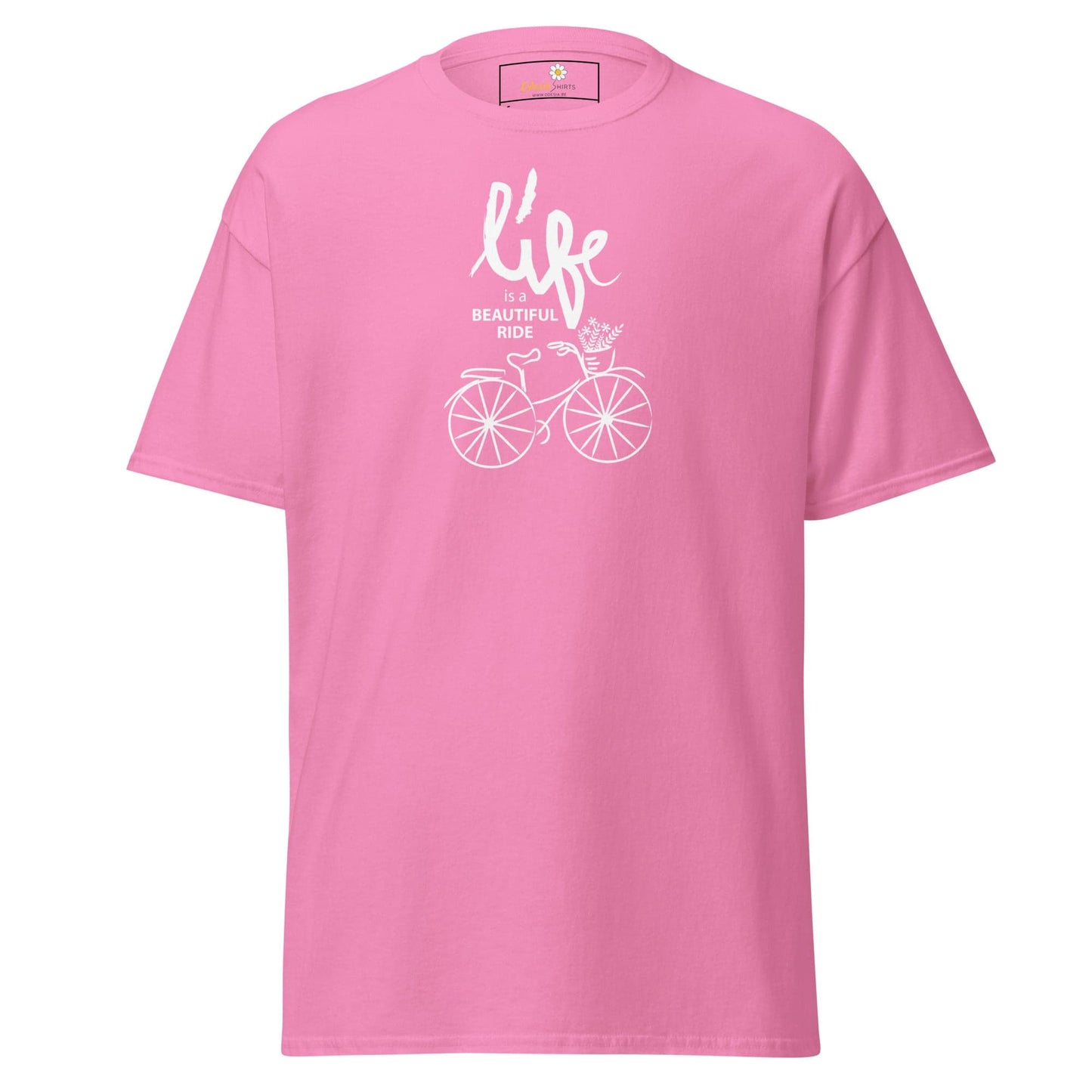 Unisex classic tee - SPORT POSITIVE LIFE BEAUTIFUL - REGULAR - Azalea / S