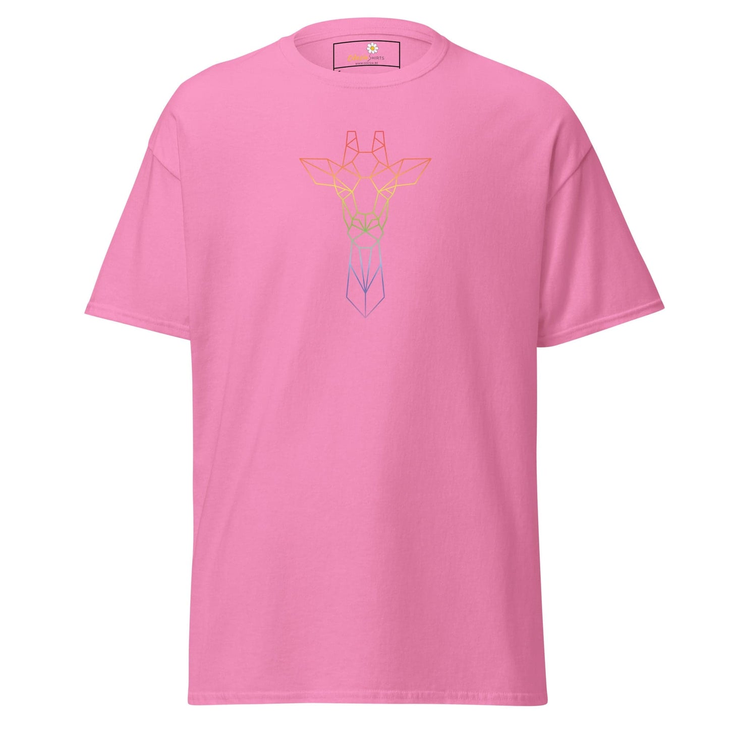 Unisex classic t-shirt - WILD LIFE GIRAFFE - REGULAR - Azalea / S