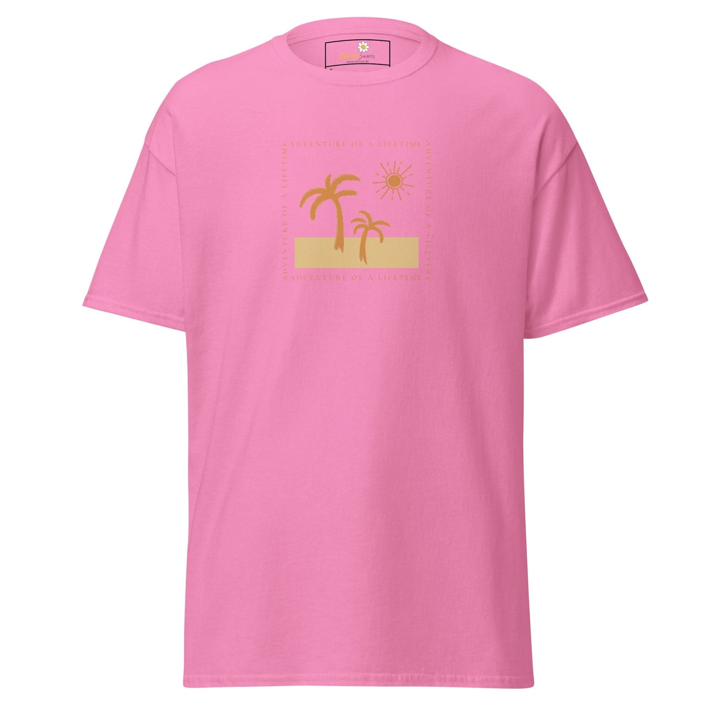 Unisex classic t-shirt - SUMMER PARADISE TREE SUN - REGULAR - Azalea / S