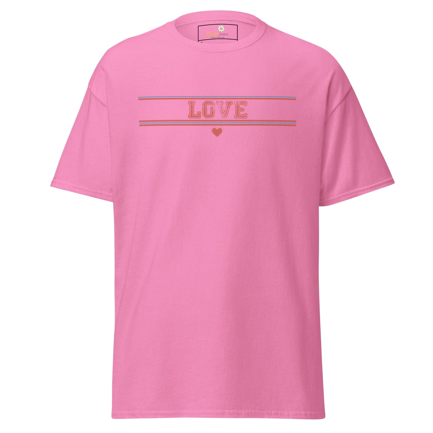 Unisex classic t-shirt - TEXt LOVE - REGULAR - Azalea / S