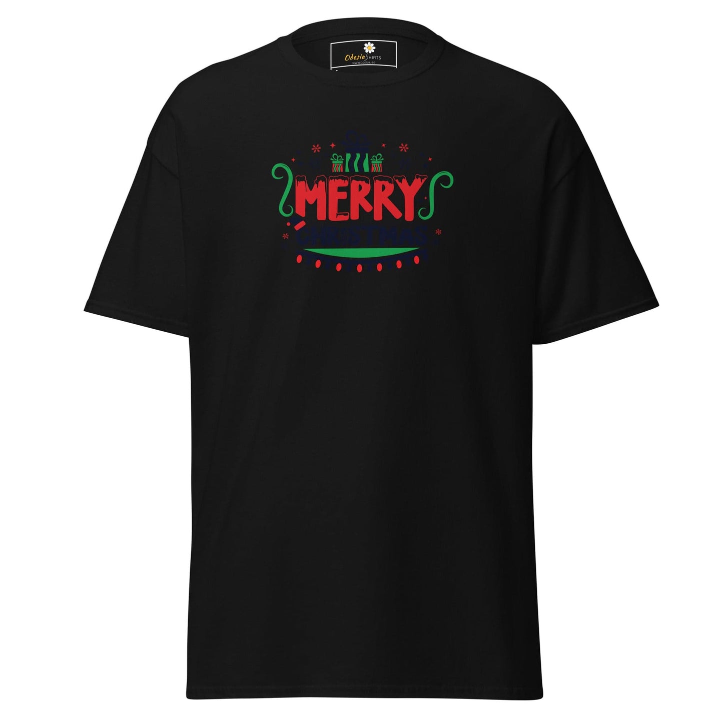 Unisex classic t-shirt - SEASONAL MERRY CHRISTMASS - REGULAR - Black / S