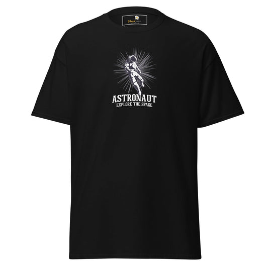 Unisex classic tee - ASTRONAUT EXPLORE SPACE - REGULAR - Black / S