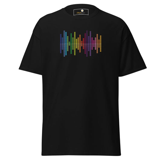 Unisex classic tee - MUSIC AUDIO SPECTRUM - REGULAR - Black / S