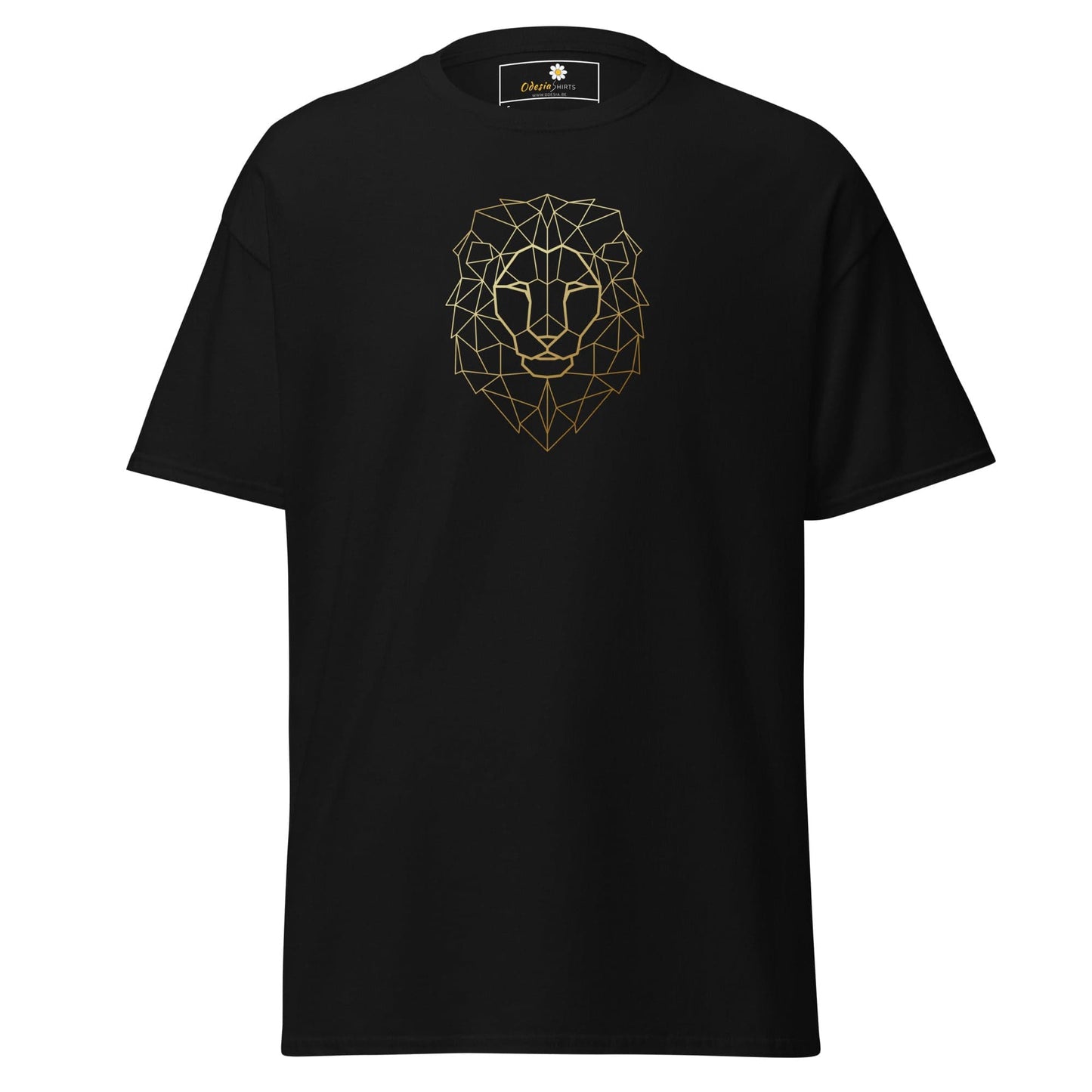 Unisex classic tee - WILD LIFE LION HEAD LINES - REGULAR - Black / S