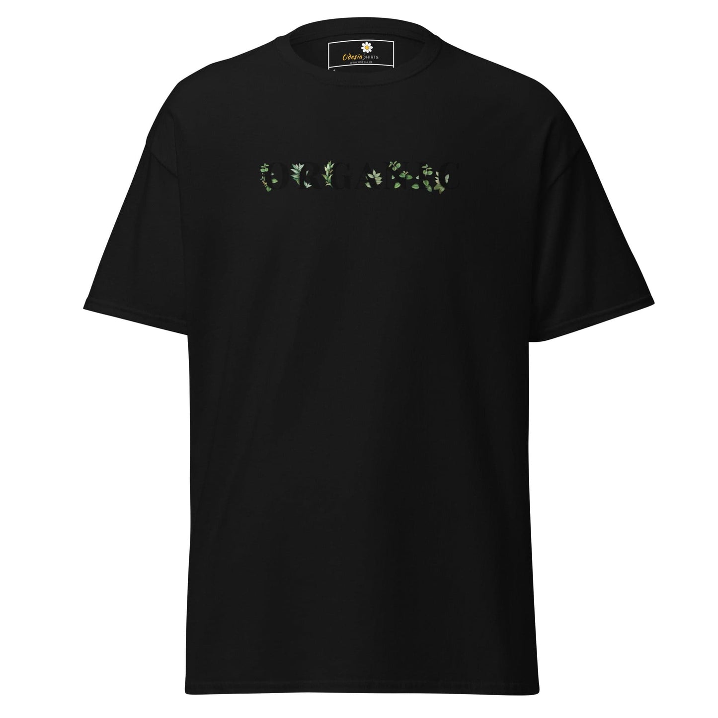 Unisex classic tee - TEXT GREEN ORGANIC - REGULAR - Black / S