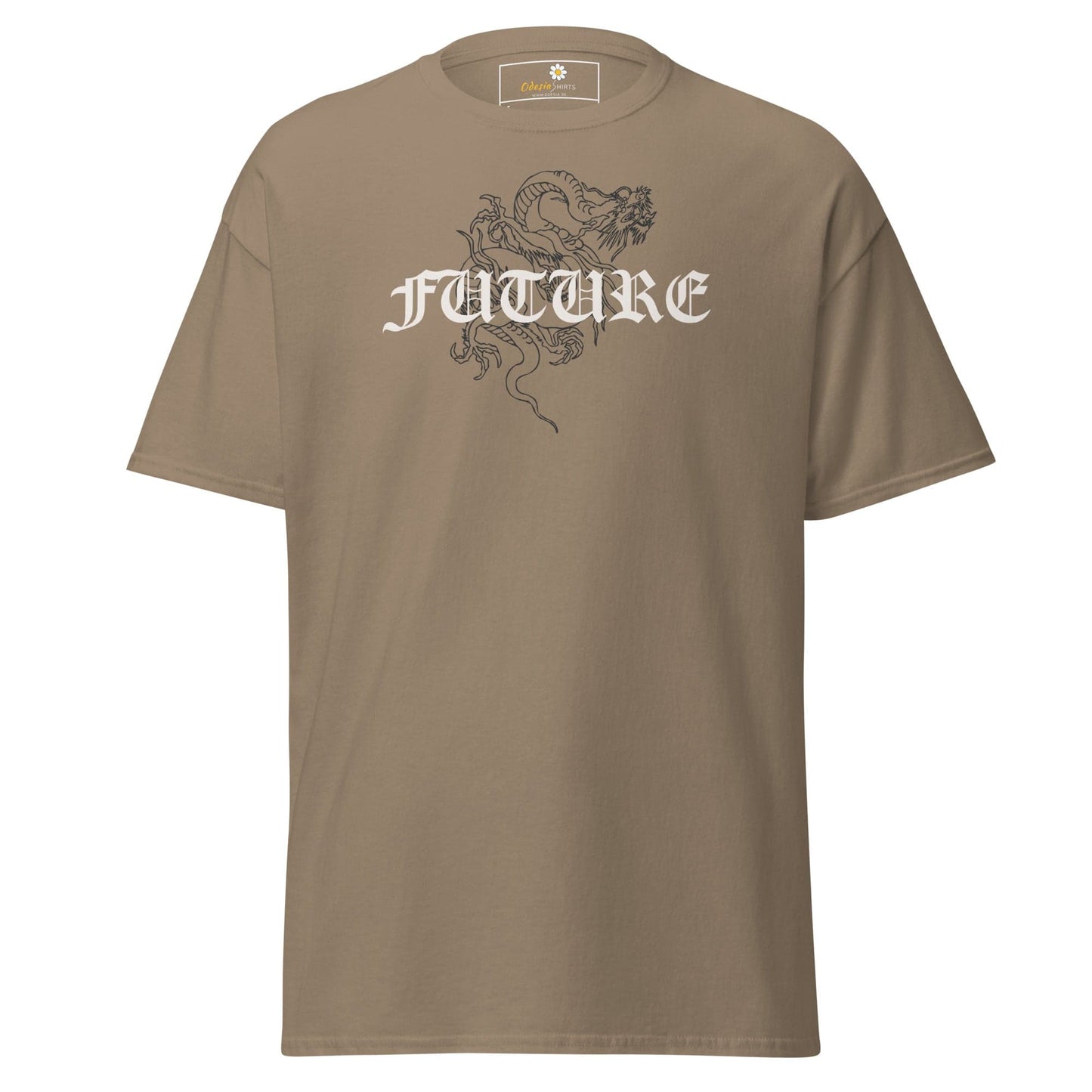 Unisex classic tee - MYSTIC FUTURE DRAGON - REGULAR - Brown Savana / S