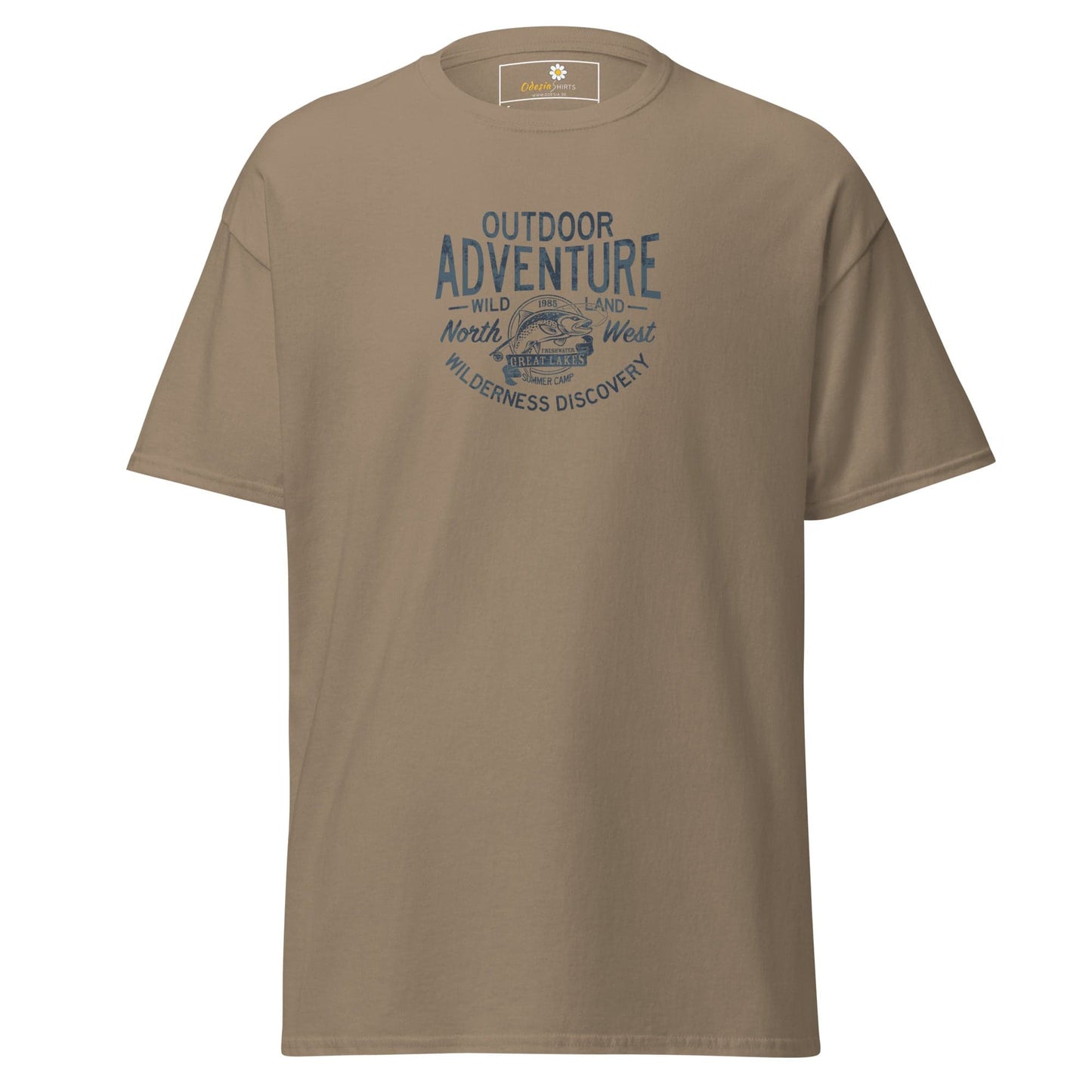 Unisex classic t-shirt - SPORT OUTDOOR ADVENTURE - REGULAR - Brown Savana / S