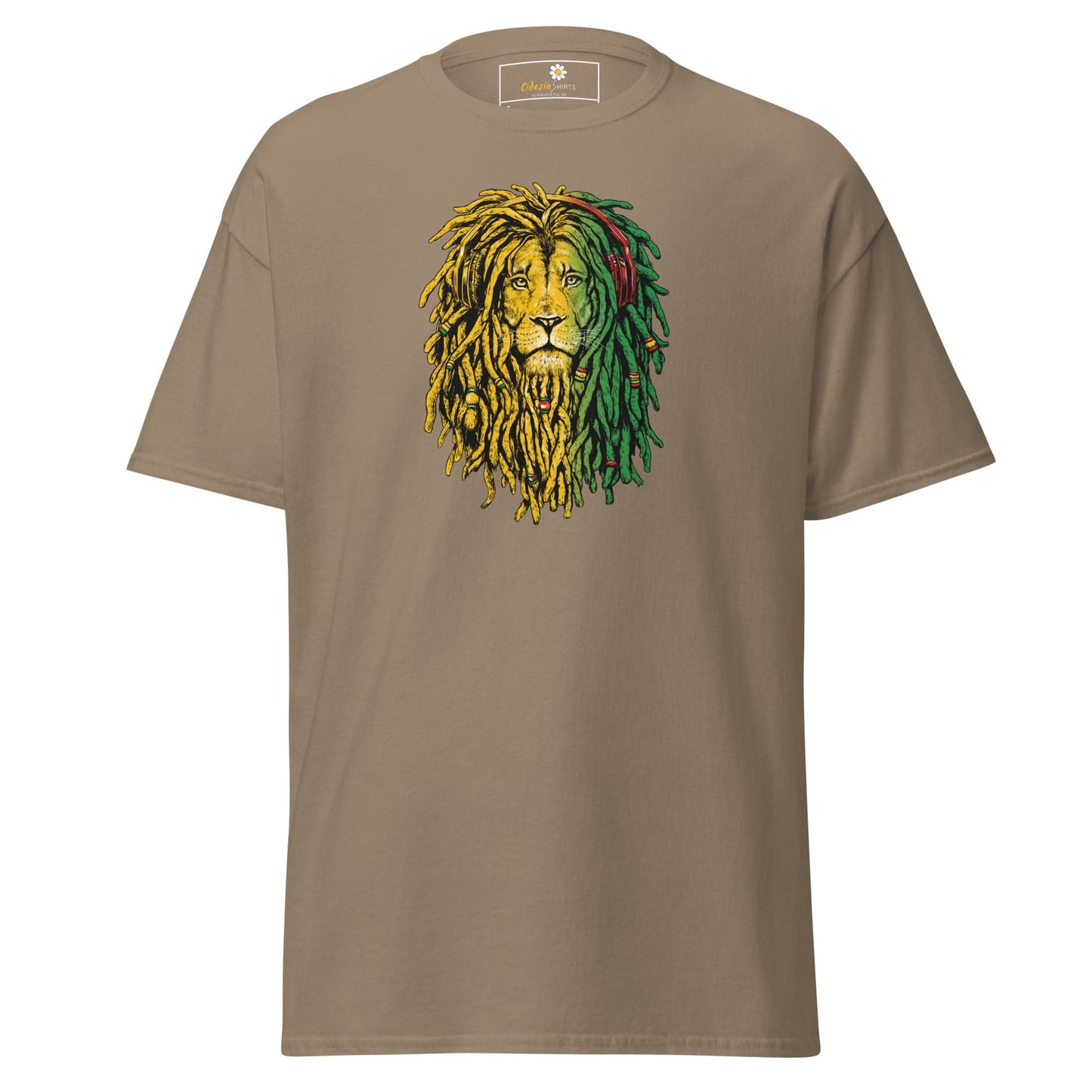 Unisex classic t-shirt - WILD LIFE REGGAE LION - REGULAR - Brown Savana / S