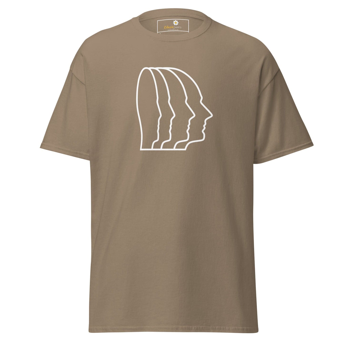 Unisex classic tee - ABSTRACT HEAD ONE - REGULAR - Brown Savana / S