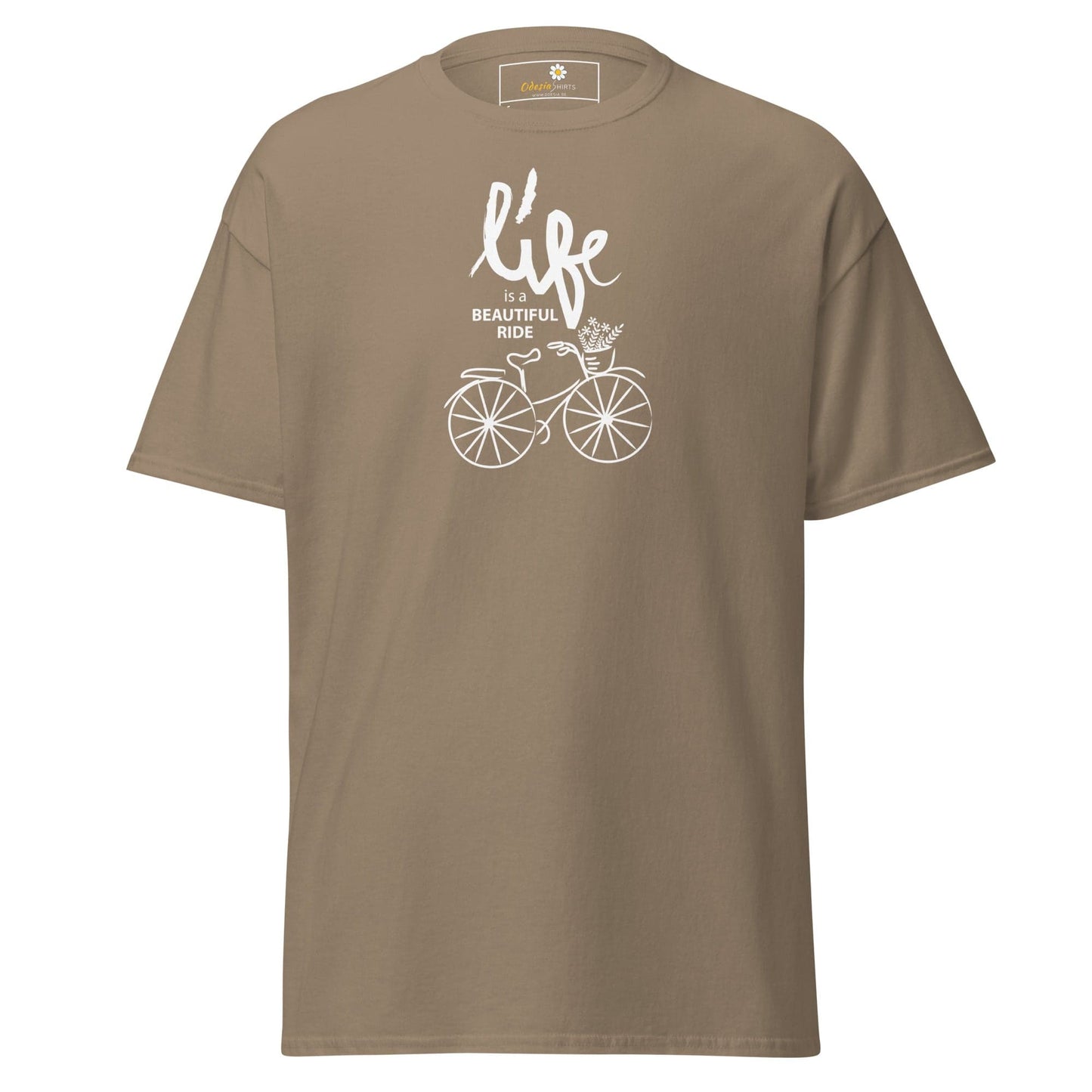 Unisex classic tee - SPORT POSITIVE LIFE BEAUTIFUL - REGULAR - Brown Savana / S