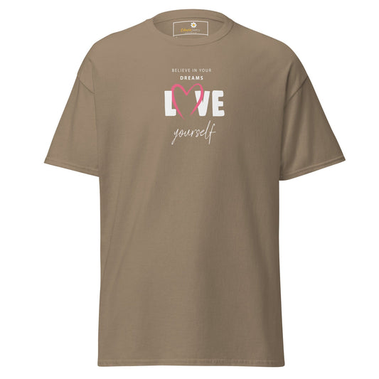 Unisex classic tee - MISC BELIEVE DREAMS LOVE - REGULAR - Brown Savana / S