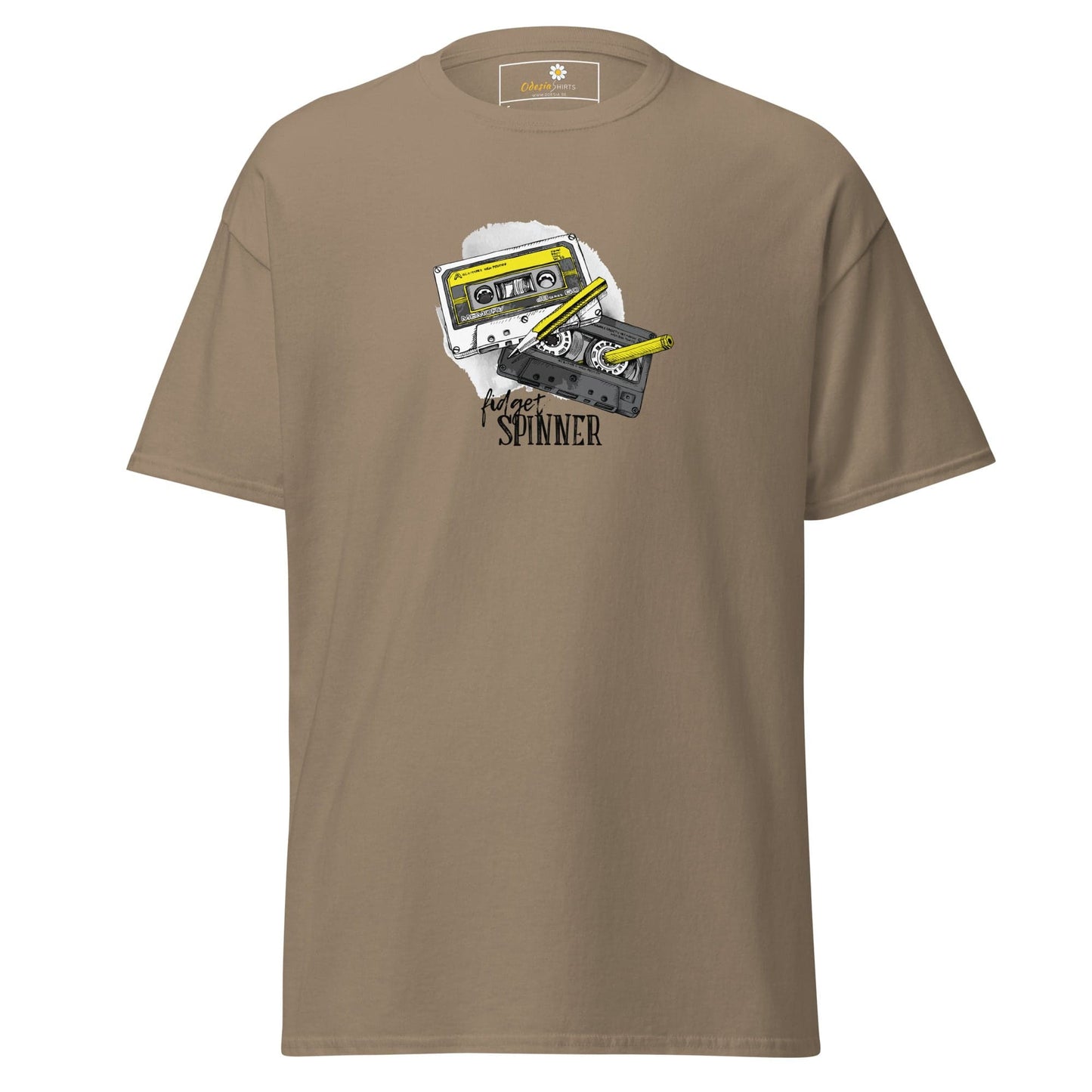 Unisex classic t-shirt - MUSIC TAPE SPINNER - REGULAR - Brown Savana / S