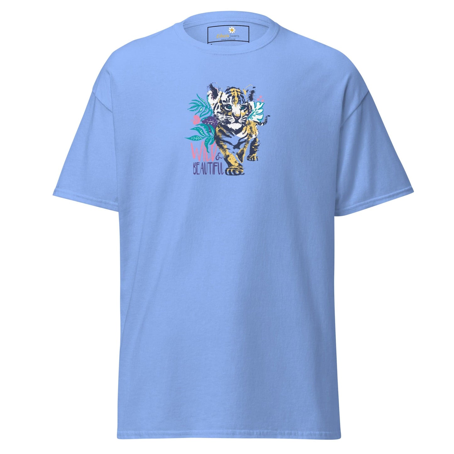 Unisex classic tee - WILD LIFE AND BEAUTIFUL - REGULAR - Carolina Blue / S