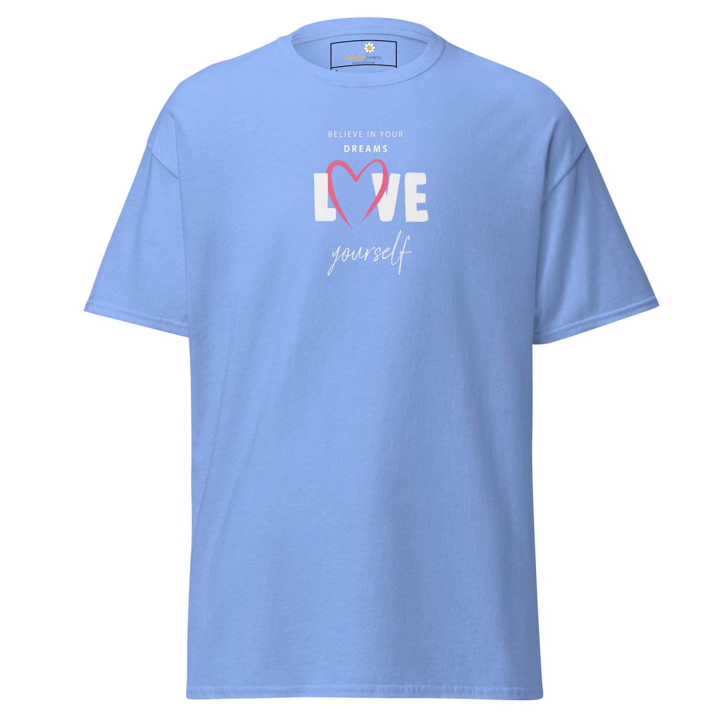 Unisex classic tee - MISC BELIEVE DREAMS LOVE - REGULAR - Carolina Blue / S
