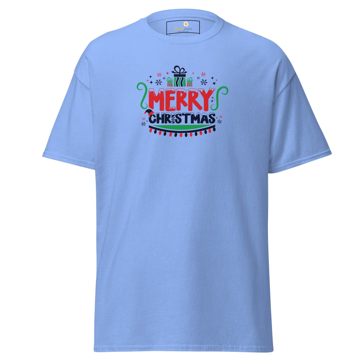 Unisex classic t-shirt - SEASONAL MERRY CHRISTMASS - REGULAR - Carolina Blue / S