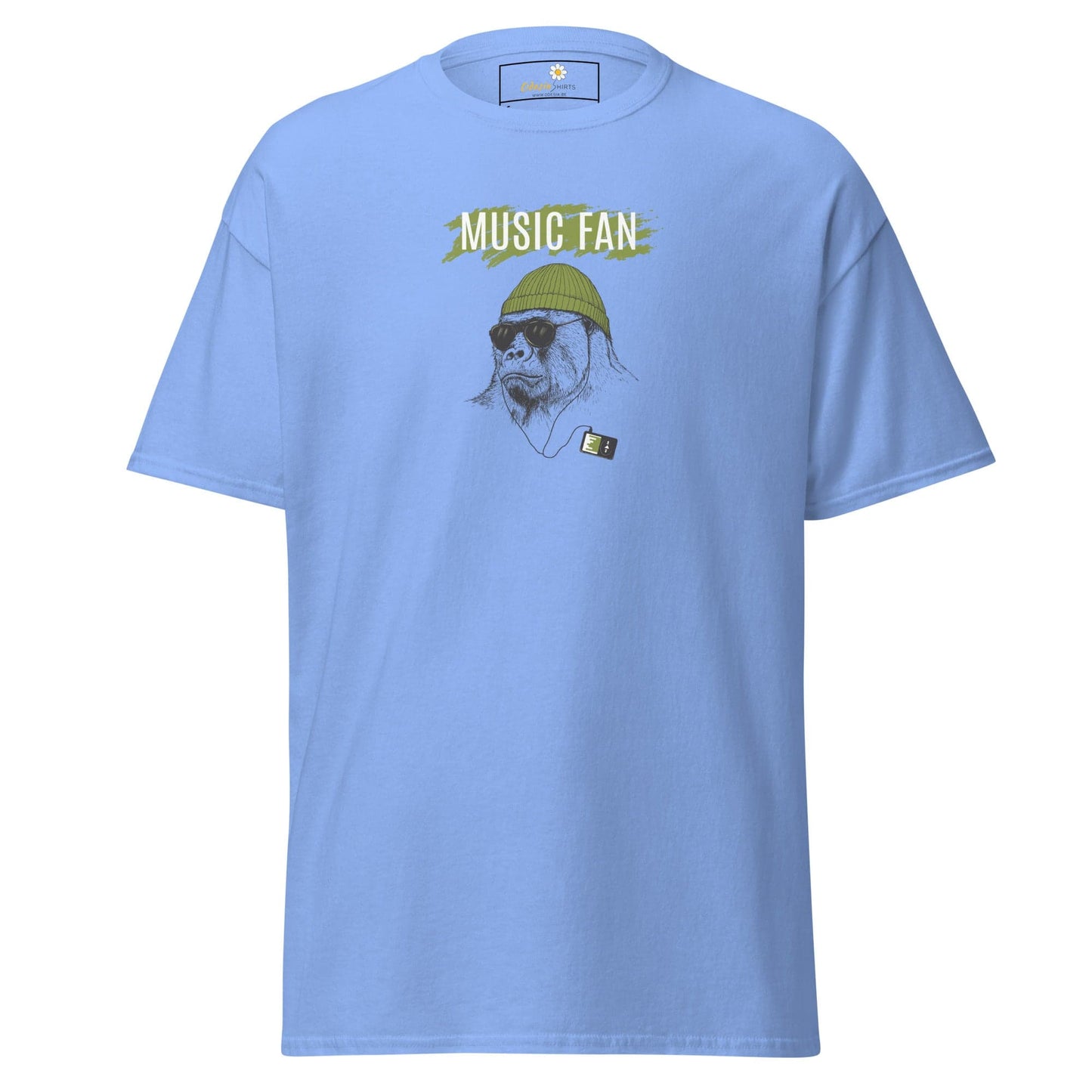 Unisex classic t-shirt - WILD LIFE MUSIC GORILLA - REGULAR - Carolina Blue / S