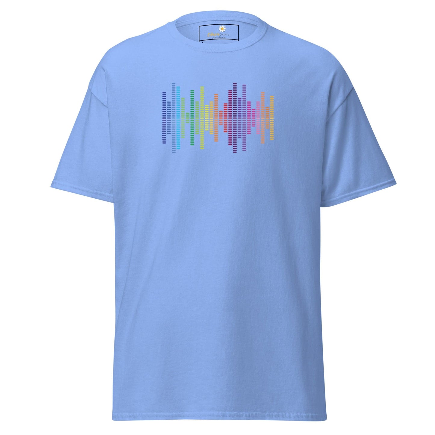 Unisex classic tee - MUSIC AUDIO SPECTRUM - REGULAR - Carolina Blue / S