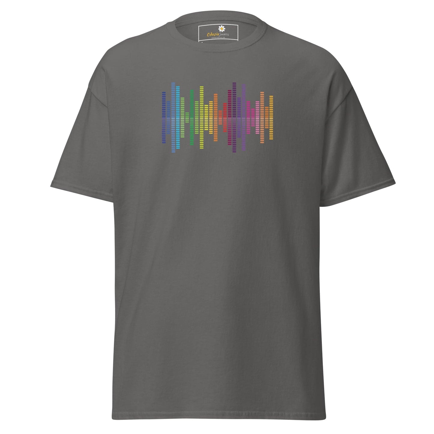 Unisex classic tee - MUSIC AUDIO SPECTRUM - REGULAR - Charcoal / S