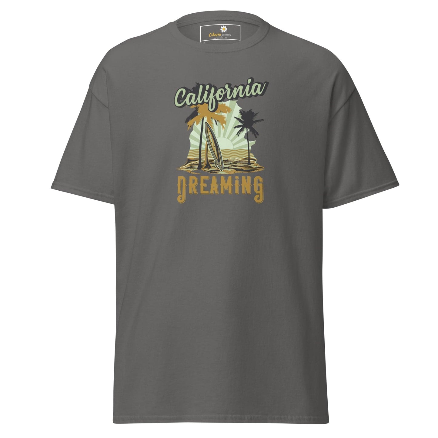 Unisex classic t-shirt - SUMMER CALIFORNIA DREAM - REGULAR - Charcoal / S