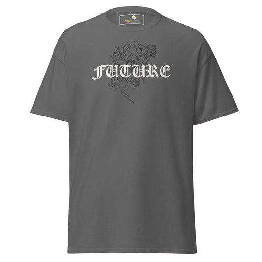 Unisex classic tee - MYSTIC FUTURE DRAGON - REGULAR - Charcoal / S