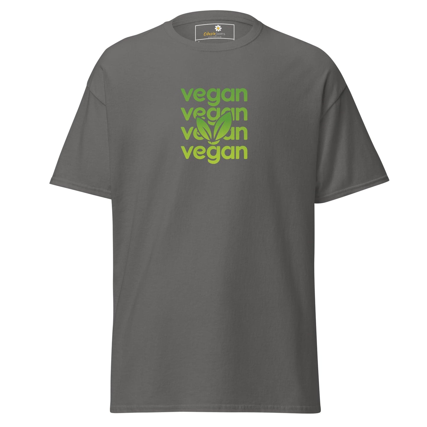 Unisex classic tee - GREEN VEGAN - REGULAR - Charcoal / S