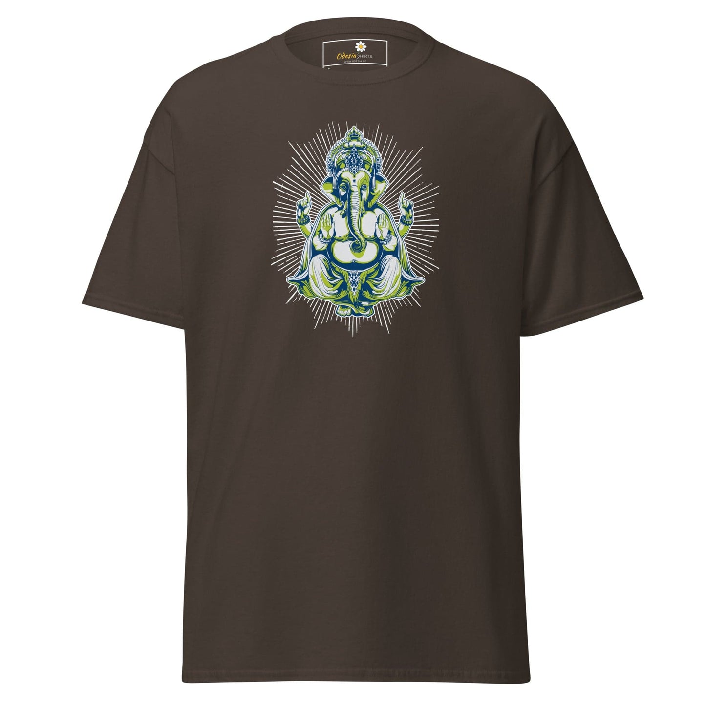 Unisex classic tee - SPIRITUAL GANESH - REGULAR - Dark Chocolate / S