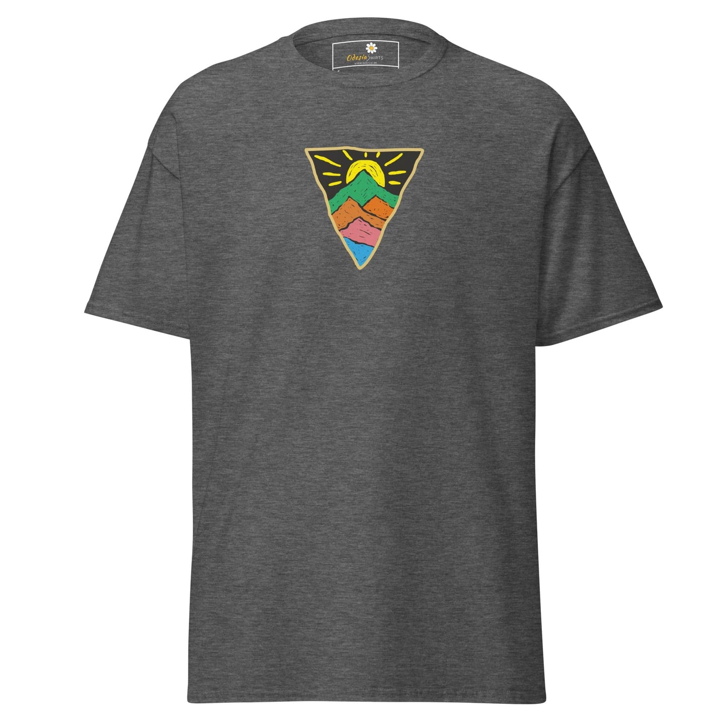 Unisex classic tee - MISC SUN TRIANGLE - REGULAR - Dark Heather / S