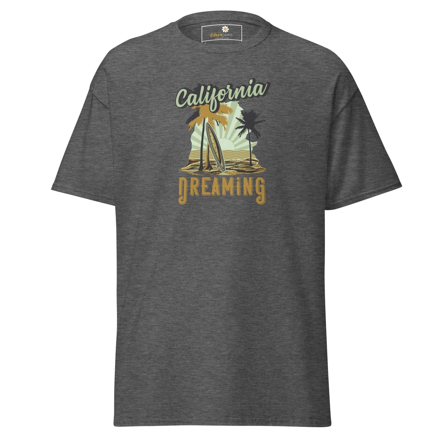 Unisex classic t-shirt - SUMMER CALIFORNIA DREAM - REGULAR - Dark Heather / S