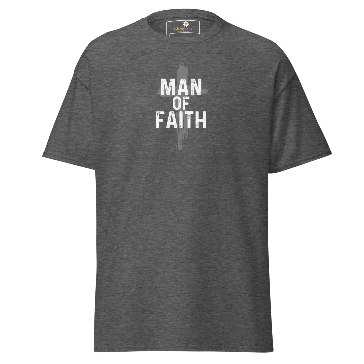 Unisex classic tee - SPIRITUAL MAN OF FAITH - REGULAR - Dark Heather / S
