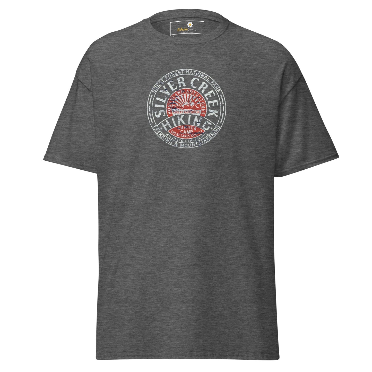 Unisex classic tee - ADVENTURE SILVER CREEK HIKING - REGULAR - Dark Heather / S