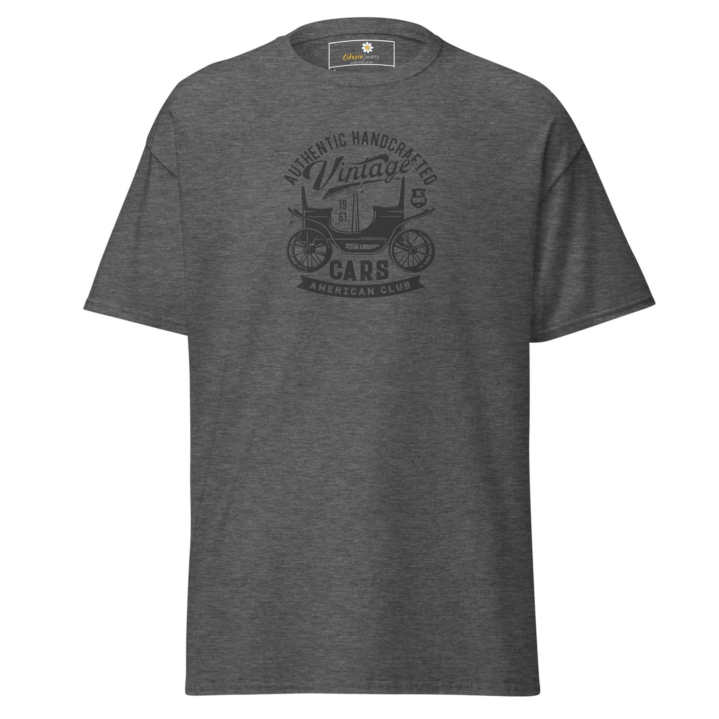 Unisex classic t-shirt - VINTAGE OLD CAR - REGULAR - Dark Heather / S