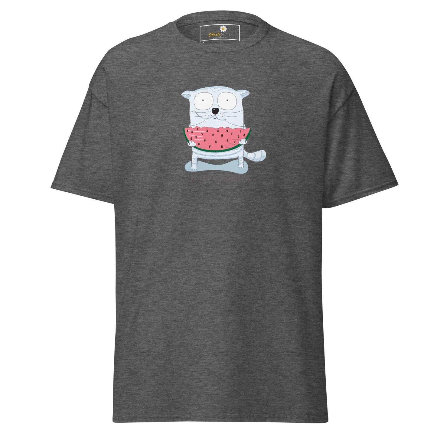 Unisex classic t-shirt - FUN ANIMALS HAPPY SUMMER - REGULAR - Dark Heather / S