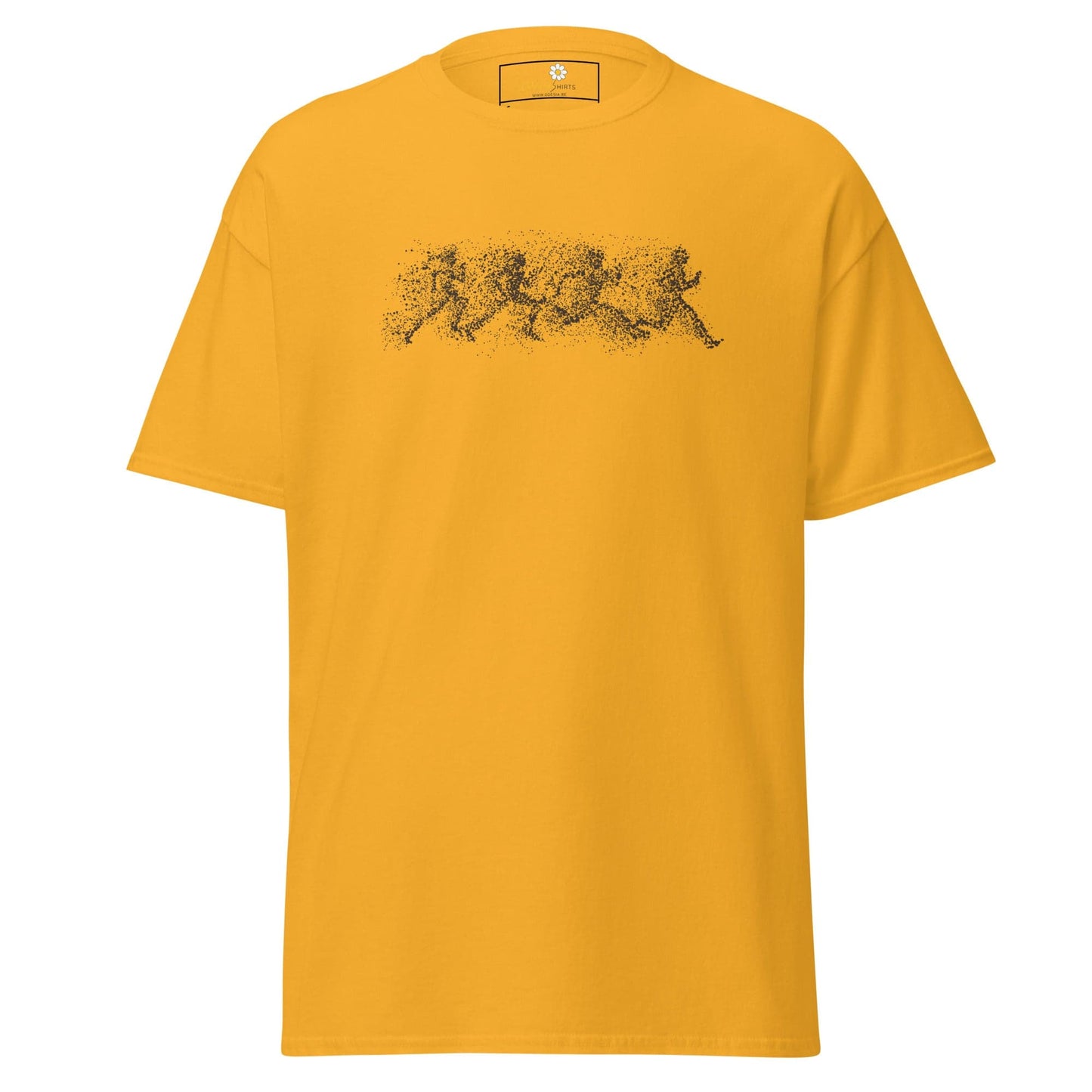 Unisex classic t-shirt - FANTASY DOTS MEN RUNNING - REGULAR - Gold / S