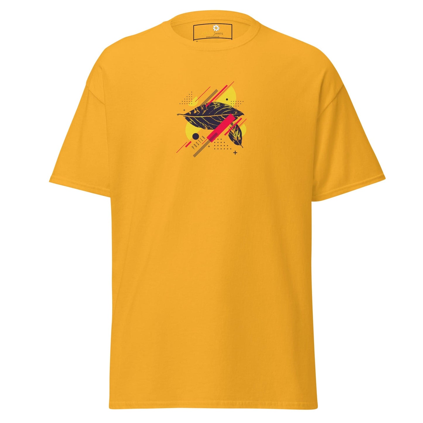 Unisex classic t-shirt - ABSTRACT SHAPES - REGULAR - Gold / S
