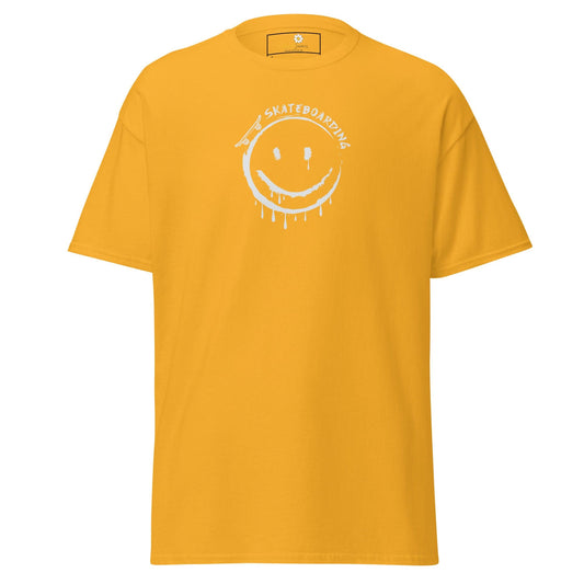Unisex classic tee - SPORT SKATEBOARDING SMILE - REGULAR - Gold / S