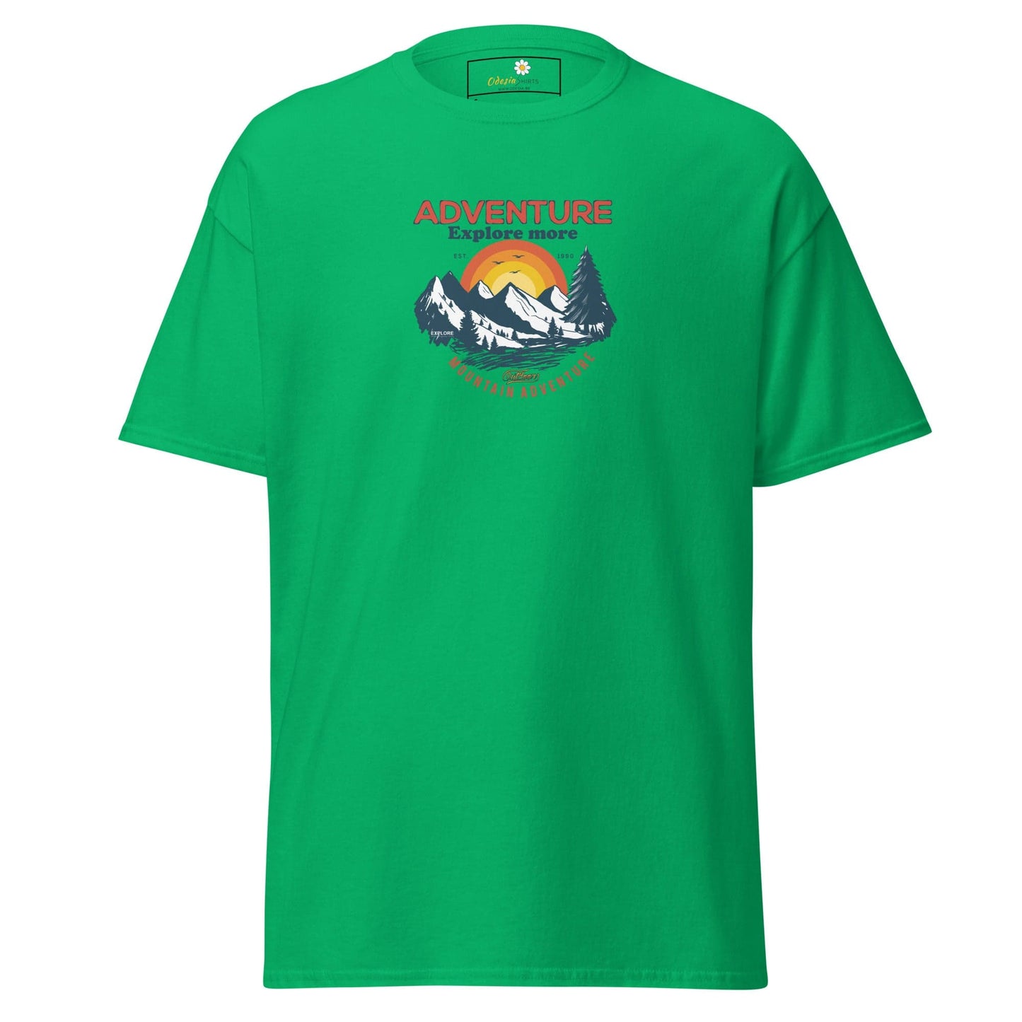Unisex classic t-shirt - ADVENTURE EXPLORE MORE - REGULAR - Irish Green / S