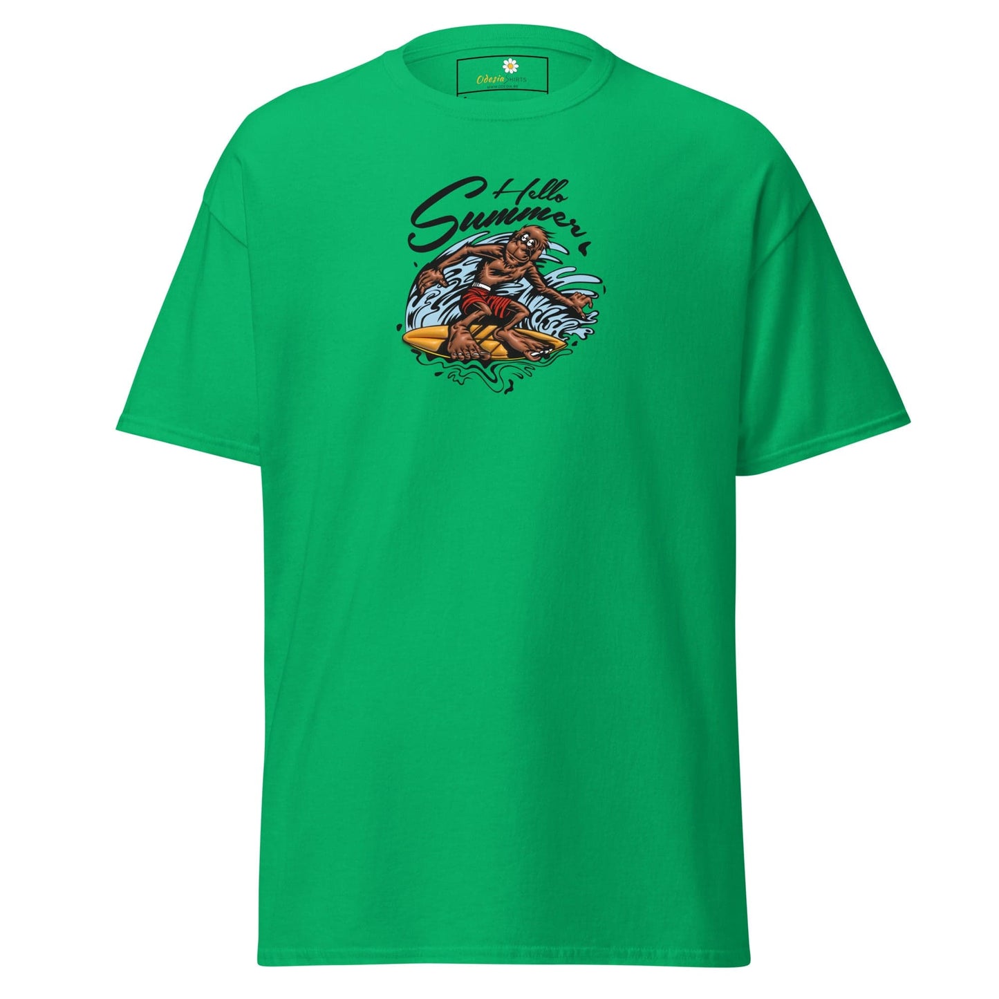 Unisex classic t-shirt - FANTASY SURFING MONKEY - REGULAR - Irish Green / S